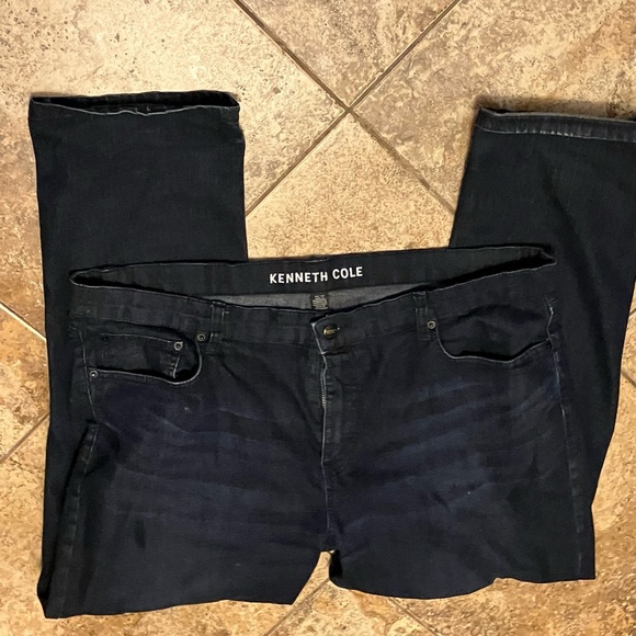 Kenneth Cole Men's Dark Blue Jeans 38/30 - Picture 1 of 7